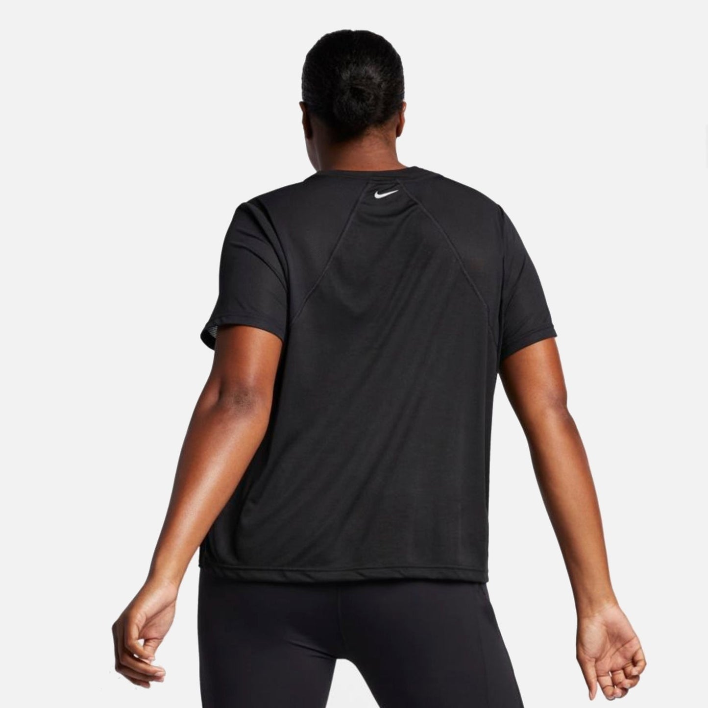 Women's Nike Plus Size Miler Women's T-Shirt Black